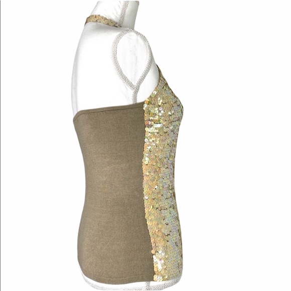Jane by Marciasiano Sequin Halter top - Picture 3 of 9